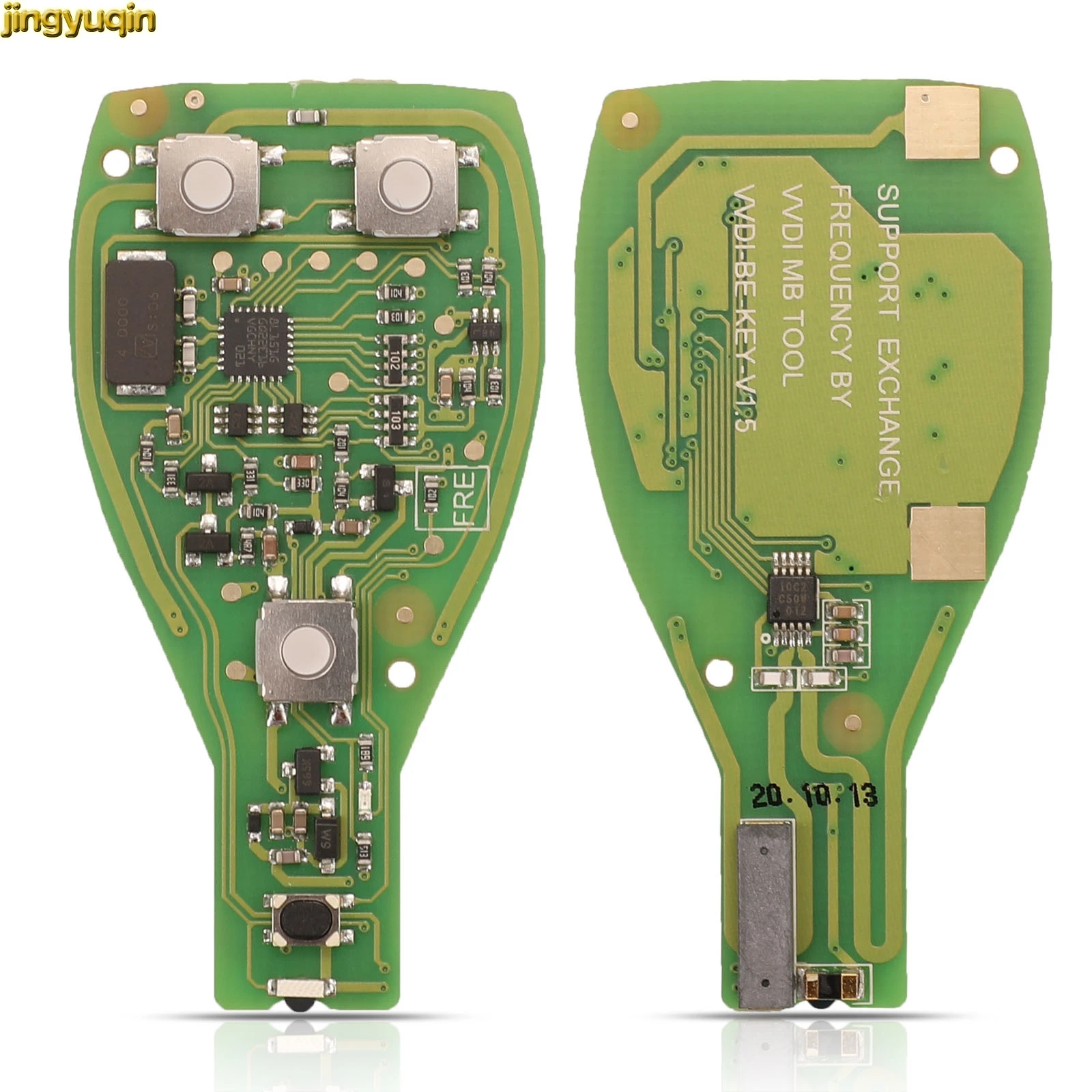 Jingyuqin Remote Car VVDI BE Key Pro For Benz V1.5 PCB Smart Chip Circuit Board Improved Version Can Exchange 315/433Mhz MB BGA