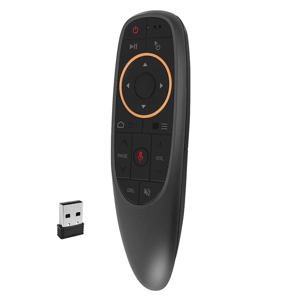 ABGQ G10S Air Mouse Voice Remote Control 2.4G USB Receiver for Android TV BOX PC Gyro Sensing Mini Wireless Smart Remote