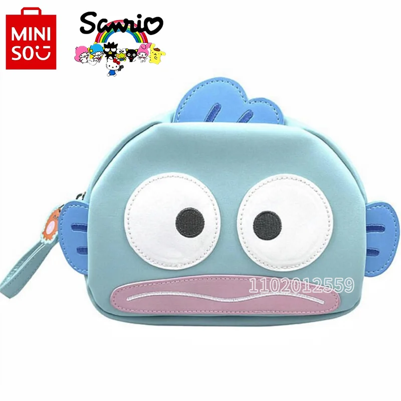 MINISO Sanrio New Cosmetic Bag 3D Cartoon Cute Women's Cosmetic Bag Luxury Brand Fashion Storage Bag Large Capacity High Quality