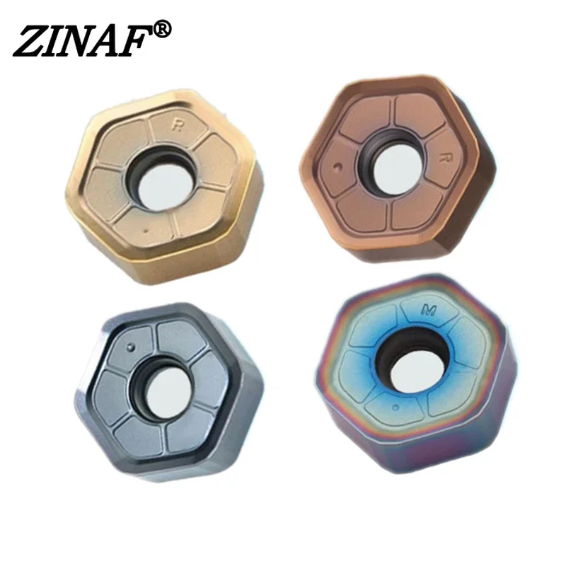 Inserções de Metal Duro para Cnc Fresagem Carbide Placas Ferramenta de Corte Fast Feed Hnmu 0906 Hnmu0906 10 Pcs