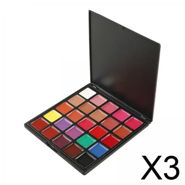 

Cosmetic Lip Palette 25 Color Matte Lipstick Kit Smooth Texture Glossy Makeup Set for Professional Use