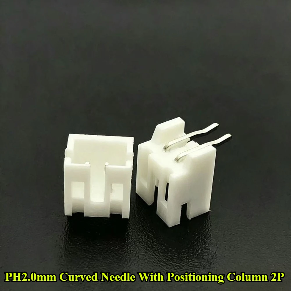 200/500Pcs/lot PH2.0mm-AWD 2P/3P/4P/5P/6P/7P/8P/9P/10P 2.0mm Pitch Curved Needle Connector With Positioning Column