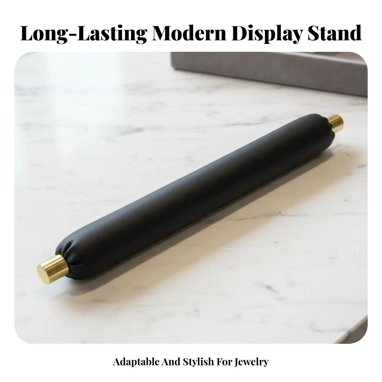 Bracelet Display Stand Jewelry Holder for Countertop Showcase Metal Leather Ring Organizer Professional Photography Prop Elegant
