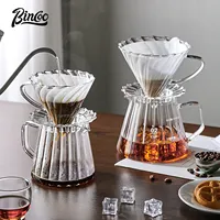 Bincoo-Hand Brewed Coffee Pot, Glass Filter Cup, Sharing Pot, Hand Brewed Coffee Set, Home Coffee Brewing Pot