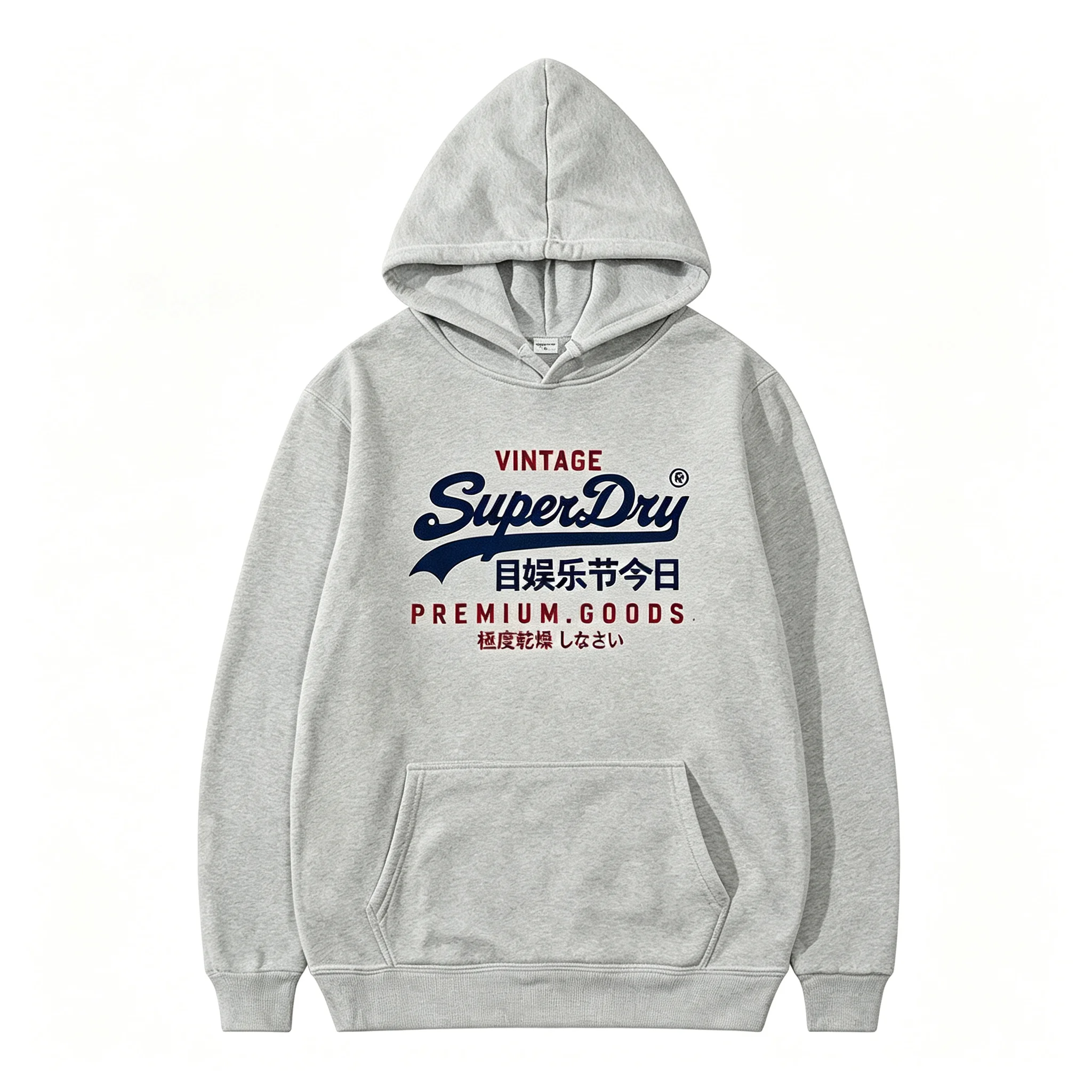 2026Hotsale MenWomen Vintage Superdry Japanese LetterPrint Hoodie Loose Pullover Sweatshirt Casual Streetwear Long Sleeve Hooded