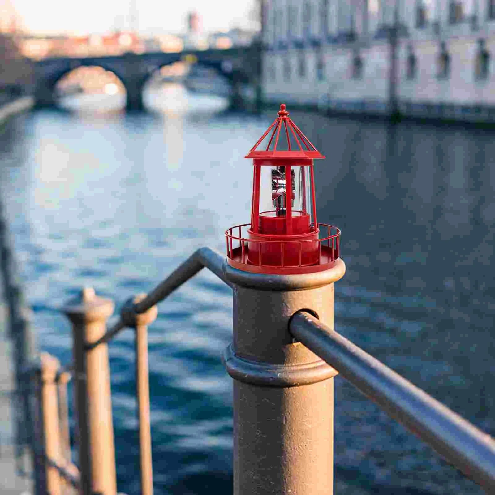 Imagem -06 - Farol Giratório Luz Pingente Farol Solar Lâmpada Forma Luzes de Paisagem ao ar Livre