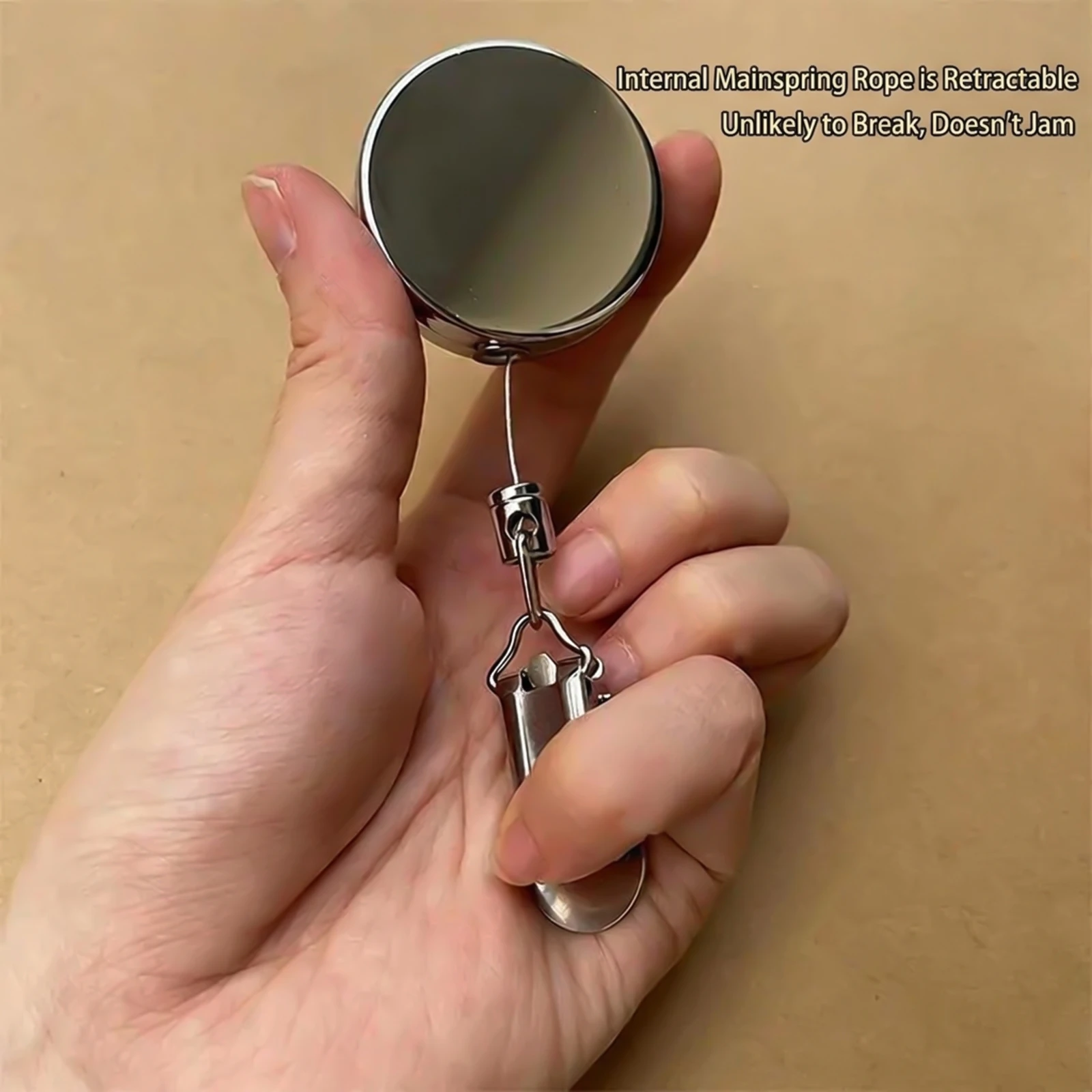 1Pcs Kitchen Towel Holder Retractable Hook Clip Zinc Alloy Automatic Rebound Hanging Clamp for Bathroom Office Rags Durable