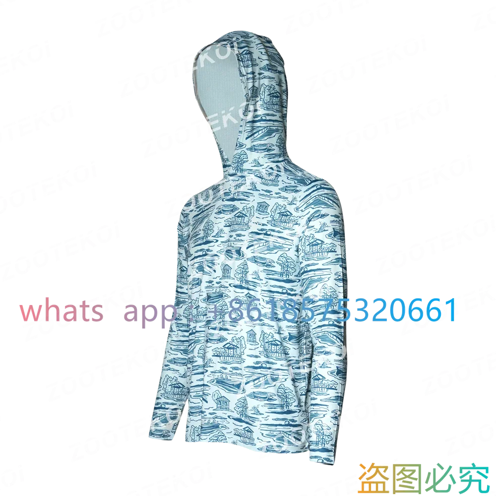 Googan squad pesca hoodie dos homens verão respirável manga longa camisa de pesca proteção solar camisas de pesca novo