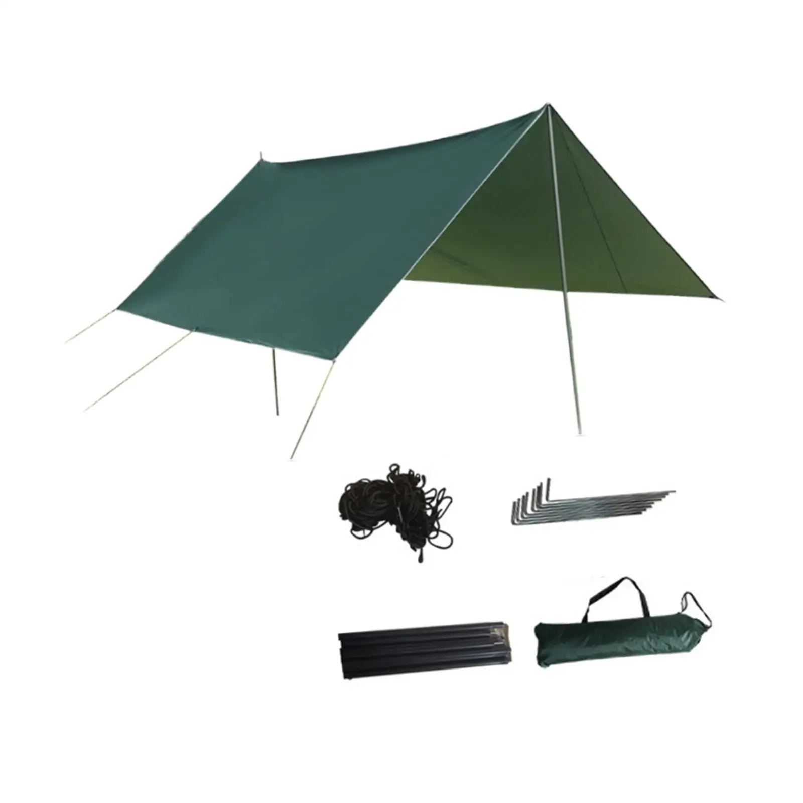 

Outdoor Activities Portable Hammock Rainfly Tent Lightweight Hammock Rainfly Set Waterproof for Backpacking Survival Travel