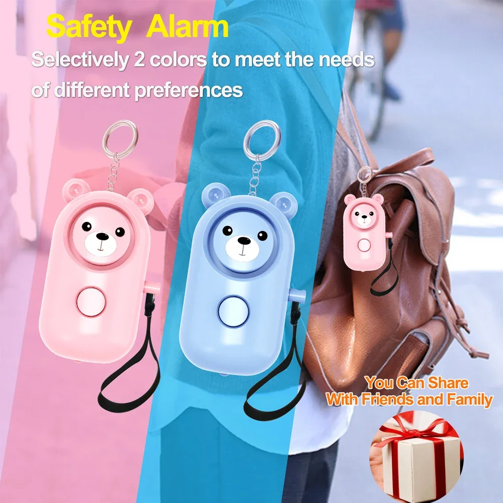 Self Defense Alarm 130dB Anti-wolf Girl Child Women Security Protect Alert Personal Safety Scream Loud Emergency Alarm Keychain