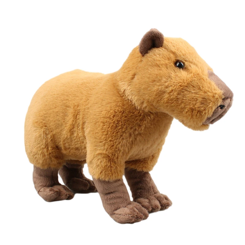 23CM Cute Capybara Plush Toy Simulation Water Guinea Pig Soft Stuffed Wild Animal Dolls Children Toy Home Decoration Kid Gift