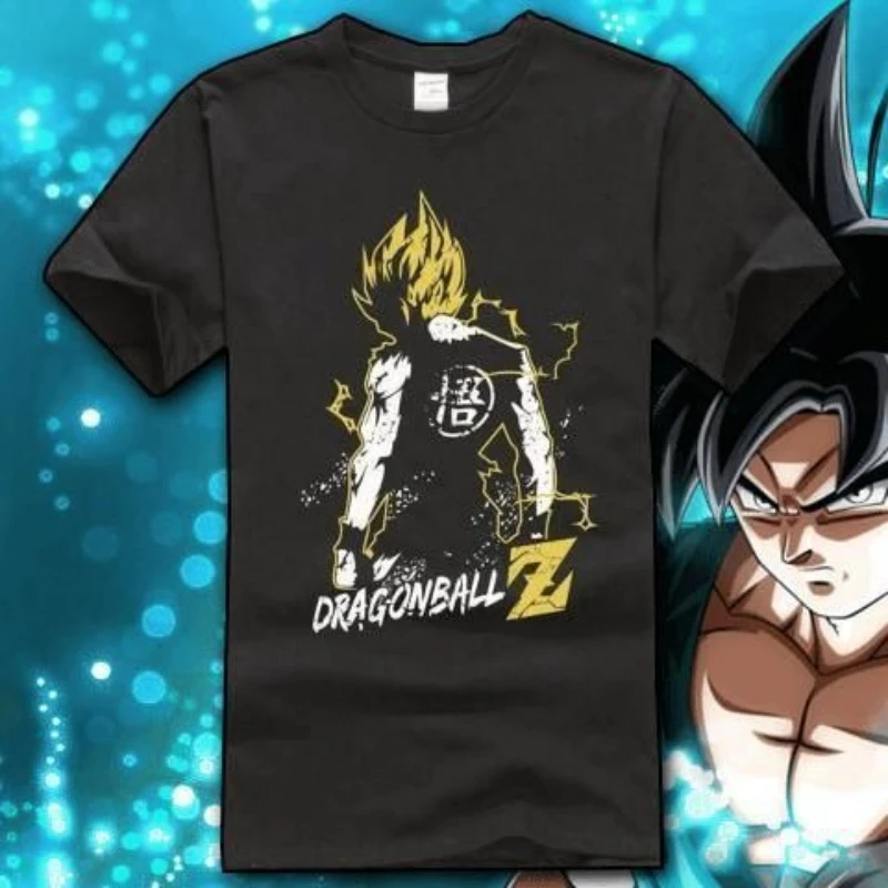 

Japanese Cartoon Short-sleeved Animation Toriyama Mingqi Dragon Ball Wukong Harajuku Men's and Women's T-shirts Streetwear