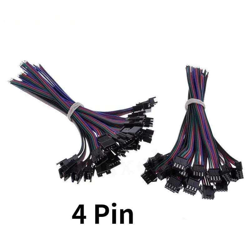 2pin 3pin 4pin 5pin 6pin Male/Female JST SM 2 3 4 5 6pin Plug Connector Wire and Cable for Led Strip Light Drivers