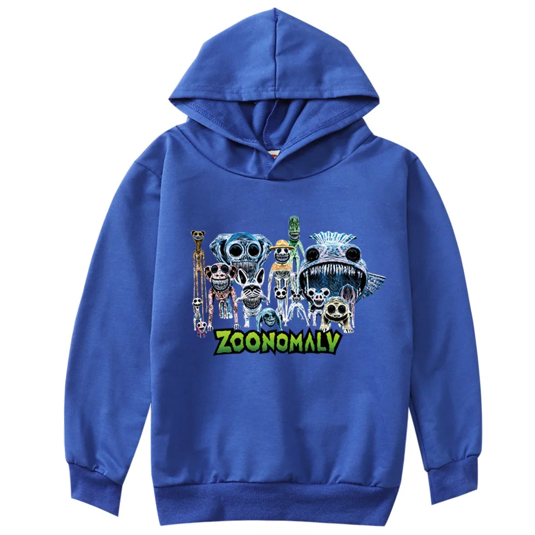 New Boys ZOONOMALY Print Hoodies Spring Autumn Sweatshirts Pullover Sport Costumes Kids Full Sleeve Tops Girls Casual Outwear