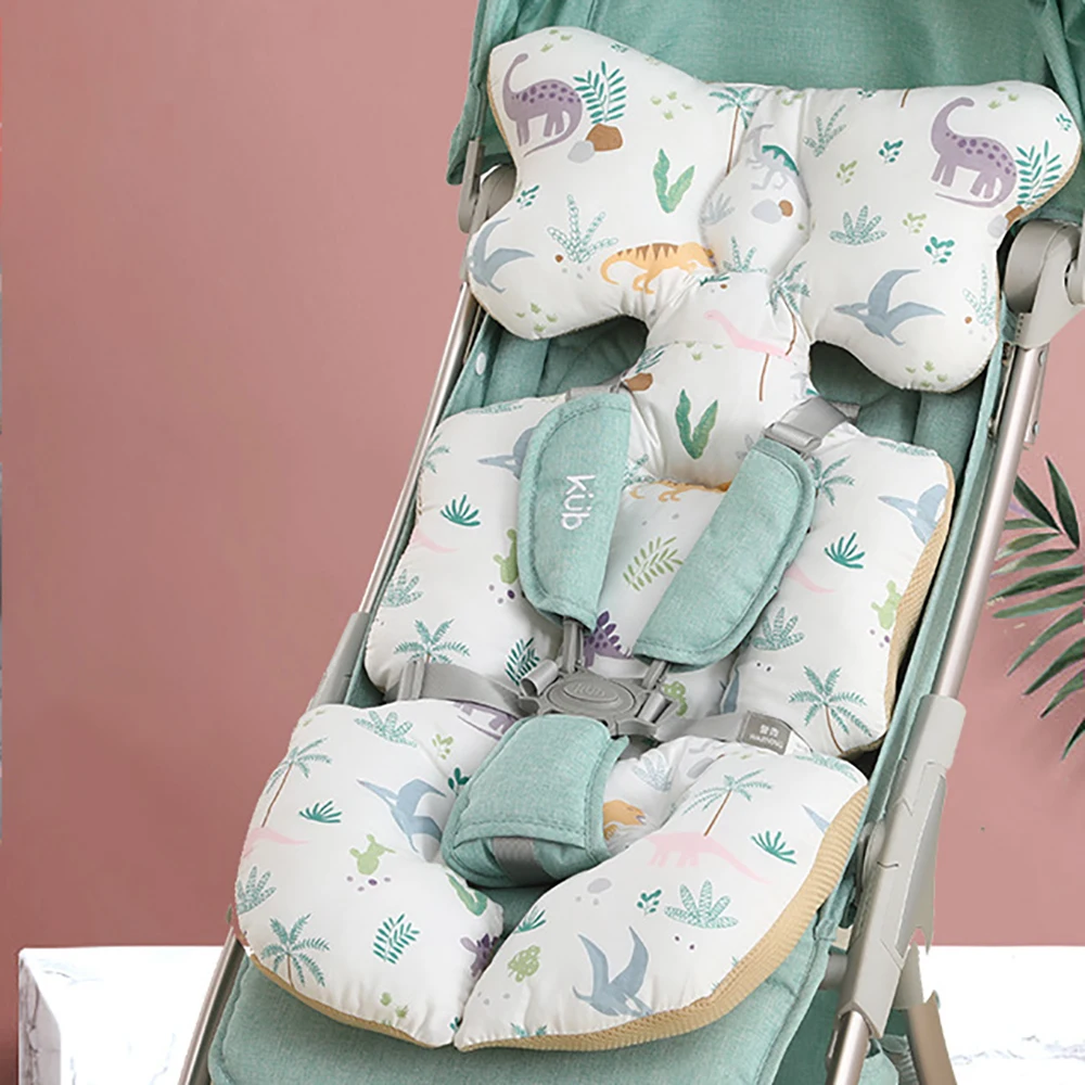 Baby Stroller Mattresses Cushion Prams Cart Mat Fish Print Newborn Pushchair Accessories Cotton Breathable Car Seat Pad For Baby