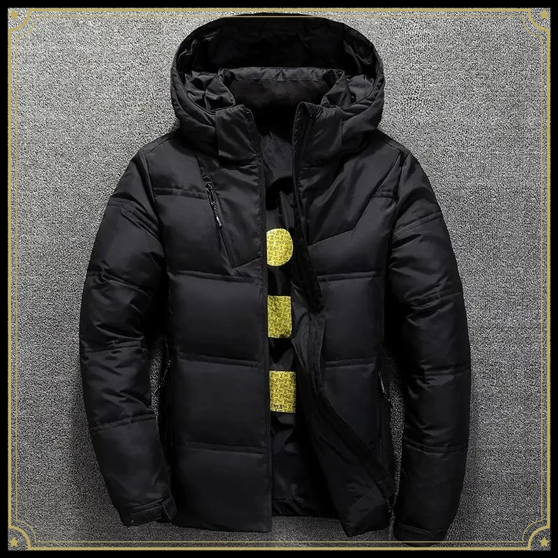 Winter and Autumn Ultra-Light Down Hooded Down Jacket for Men - Men's Down Warmth Coat - Men's Streetwear  Mens Jacket