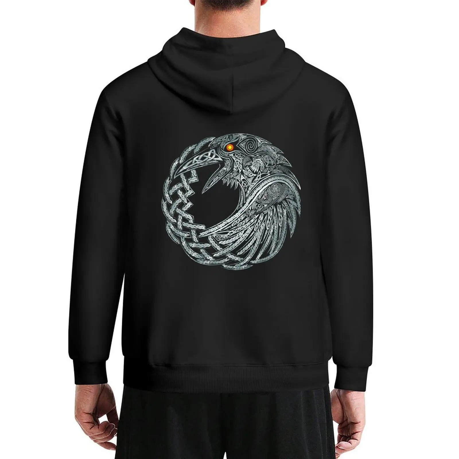 Celtic Raven Hoodie men's clothes hooded shirt anime clothing men's autumn clothes new hoodies and sweatshirts
