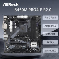 ASRock B450M PRO4-F R2.0 Motherboard Support 5950X 5800X3D 5700X 5600X 5600G 1700X 2700X CPU AM4 4xDDR4 mATX HDMI M.2 Mainboard
