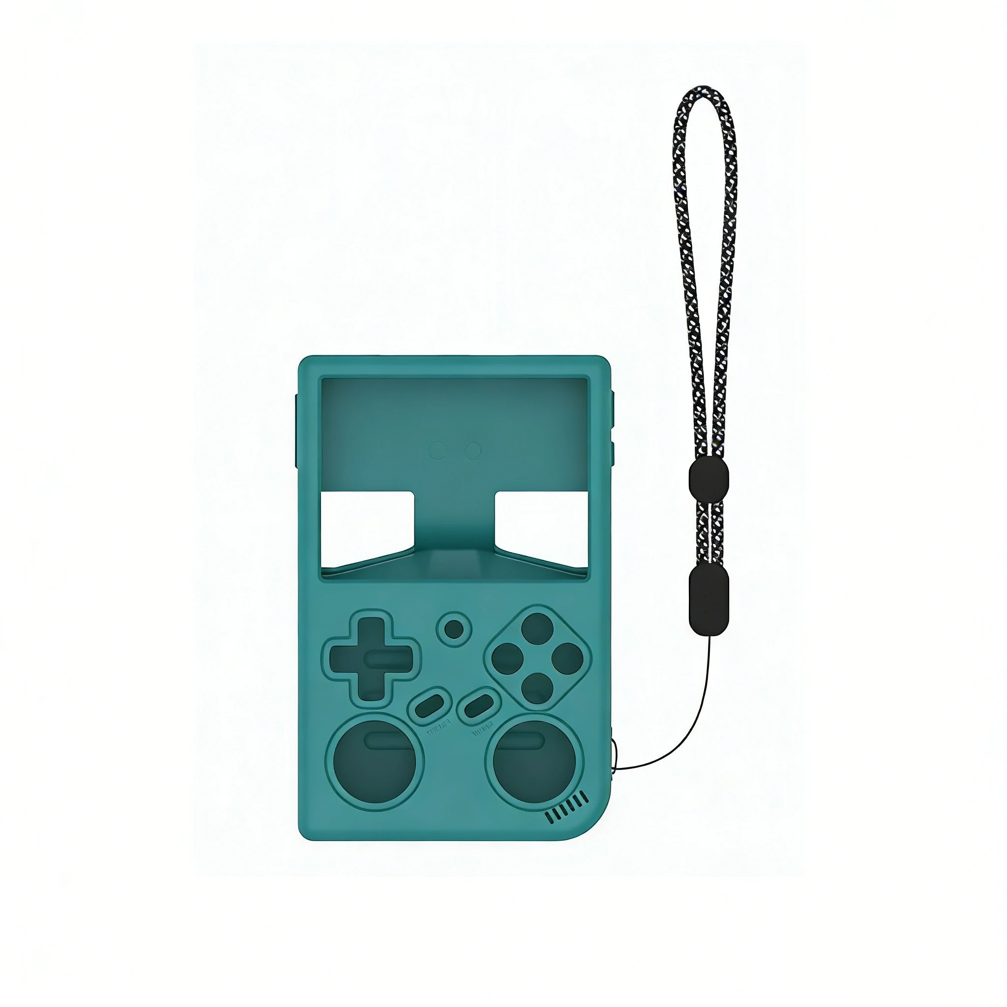 Silicone Protective Case for RG35XX Pro with Lanyard Game Console Accessories Shockproof Anti-Scratch Cover Protector