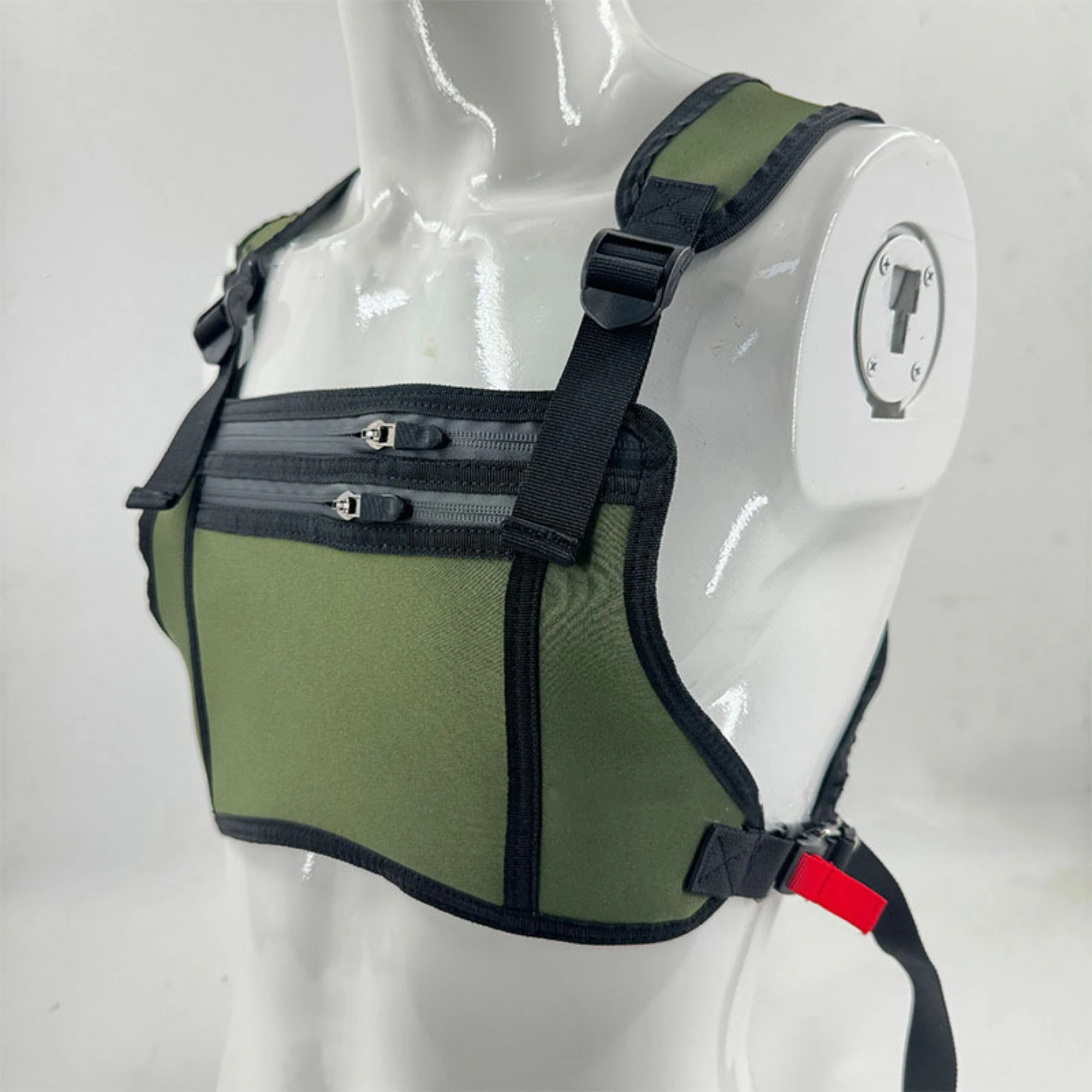 Men\'s Tactical Vest Fashion Brand Multi-functional Outdoor Chest Bag Waterproof Wear-resistant Sports Fitness Mobile Phone Bag