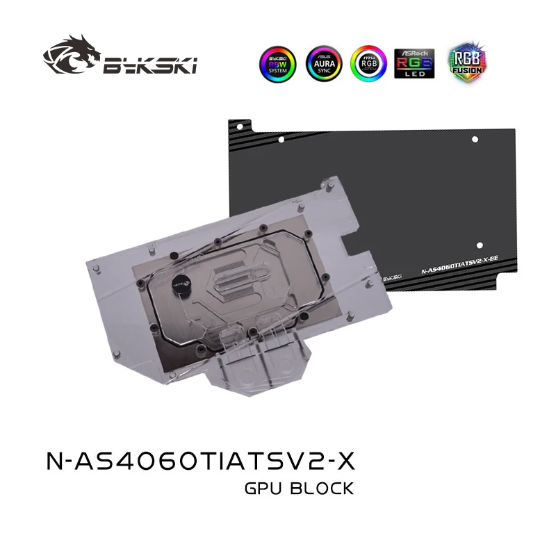 Bykski GPU Water Block Use for ASUS RTX4060 Ti ATS O8G-V2-GAMING Video Card Prevent Corrosion / Radiator N-AS4060TIATSV2-X