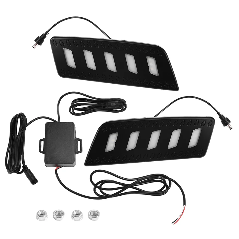 

Front Grille Fog Lamp 1 Pair LED Daytime Running Light DRL Day Light Car Accessories For Ford Ranger 2012-2014