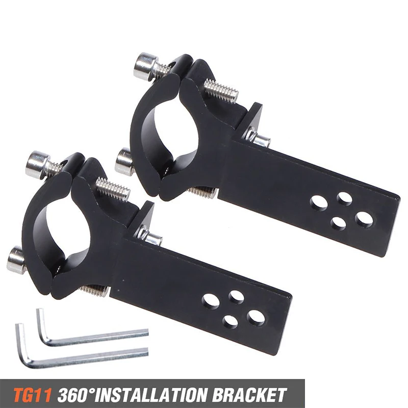 

2pcs Universal Mount Motorcycle Headlight Bracket Tube Fork Spotlight Holder Clamp For Cafer Racer Chopper Ect
