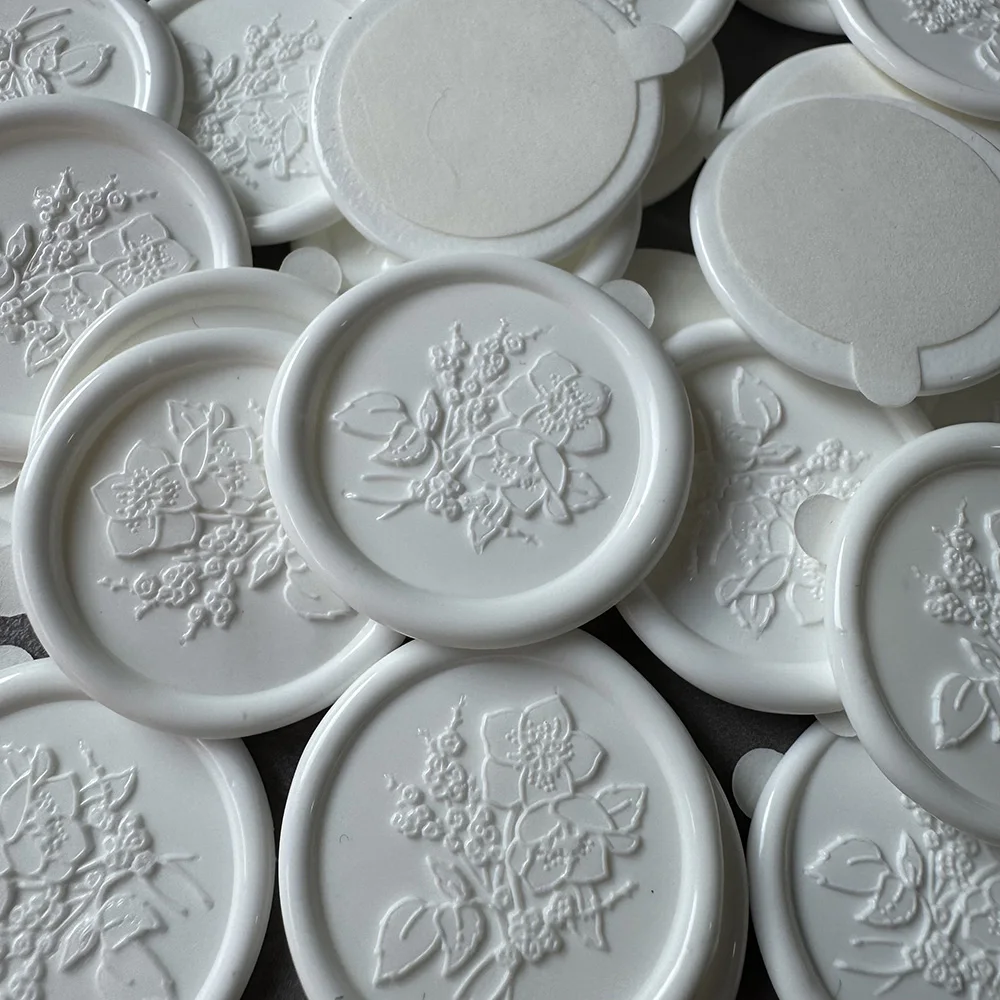 15pcs Finished wax seals self-adhesive,litter flower and Artisaire patterns, for invitation cards,envelope and gifts