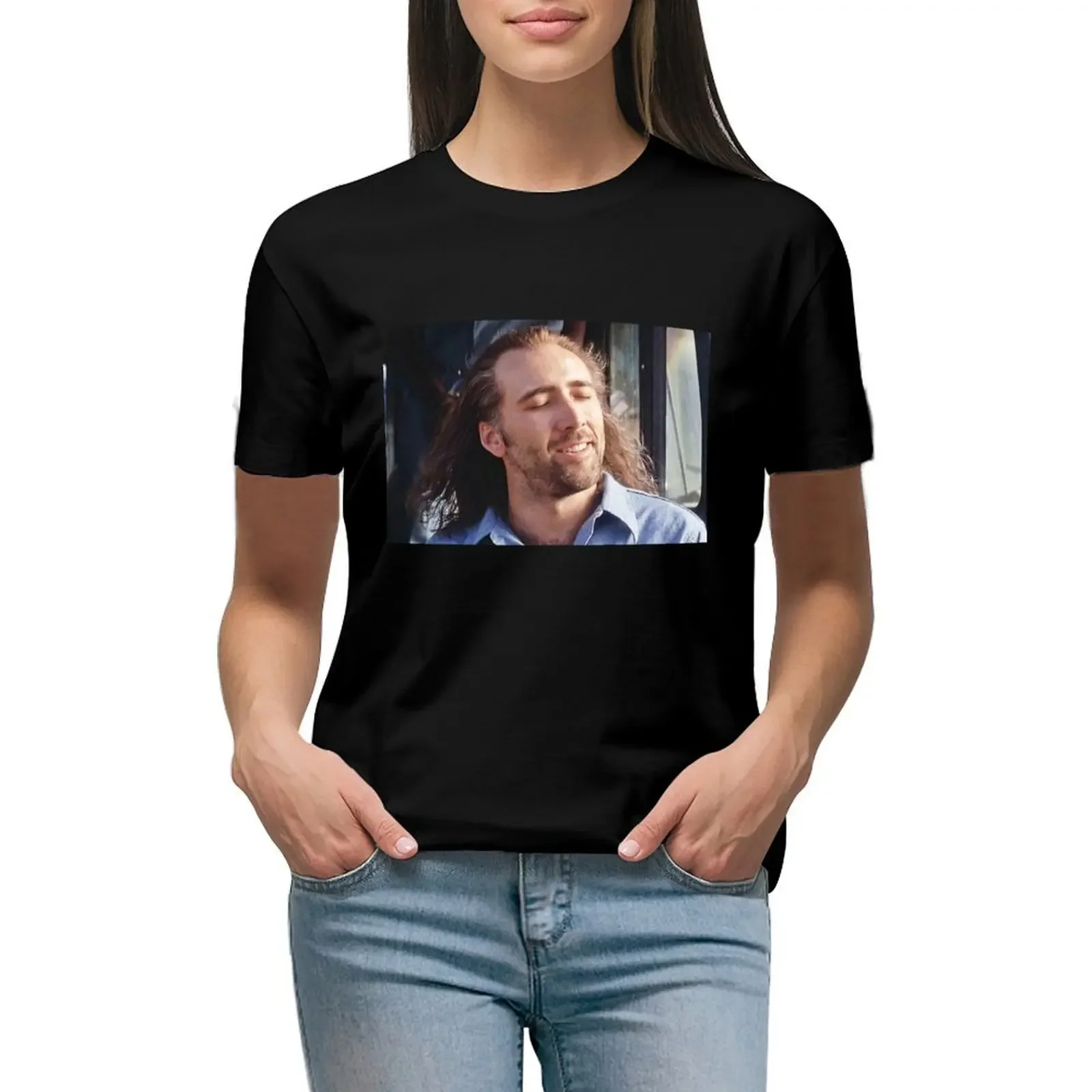 

Nicolas Cage T-Shirt anime vintage clothes plus sizes quick-drying new edition t shirts for Women