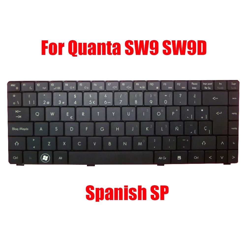 Laptop Keyboard For Quanta SW9 SW9D MP-07G36E0-920 AESW9P00010 Spanish SP Black New