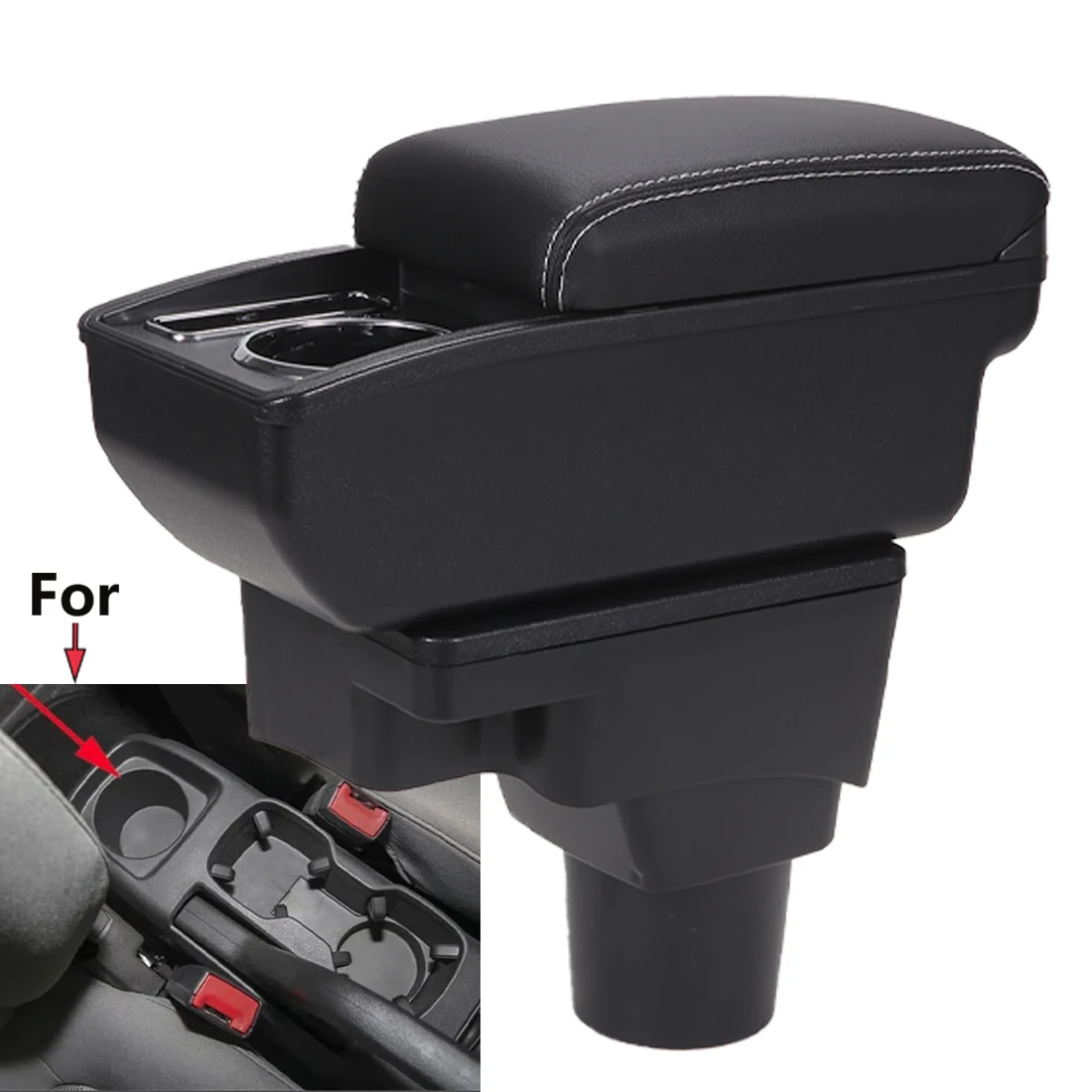 Reposabrazos para Chevrolet Sonic, Caja de Almacenamiento Central para Chevrolet Aveo Lova T250 T300, Soporte Interior para Brazos, Accesorio para Auto