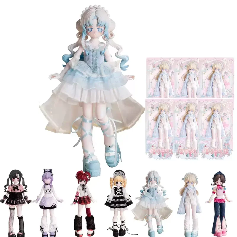 Candy Pocket Girl 1/6 Bjd Blind Box Op voorraad Eigenzinnig en schattig meisje 1/6 Speciaal lichaam Beweegbare Bjd Blind Box Verjaardagscadeau voor meisjes
