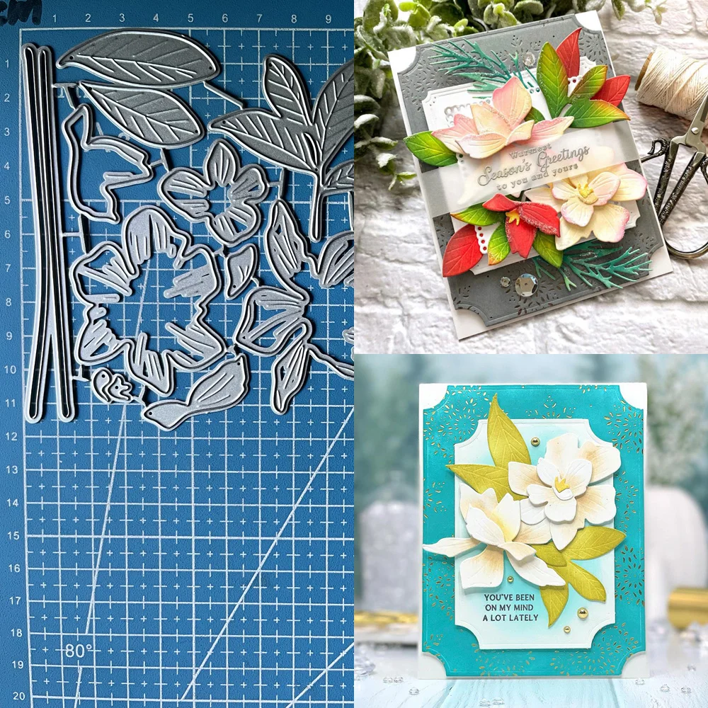 Lucky Goddess Metal Cutting Dies Gardenia Set Diy Scrapbooking Photo Album Decorative Embossing Paper Card Crafts