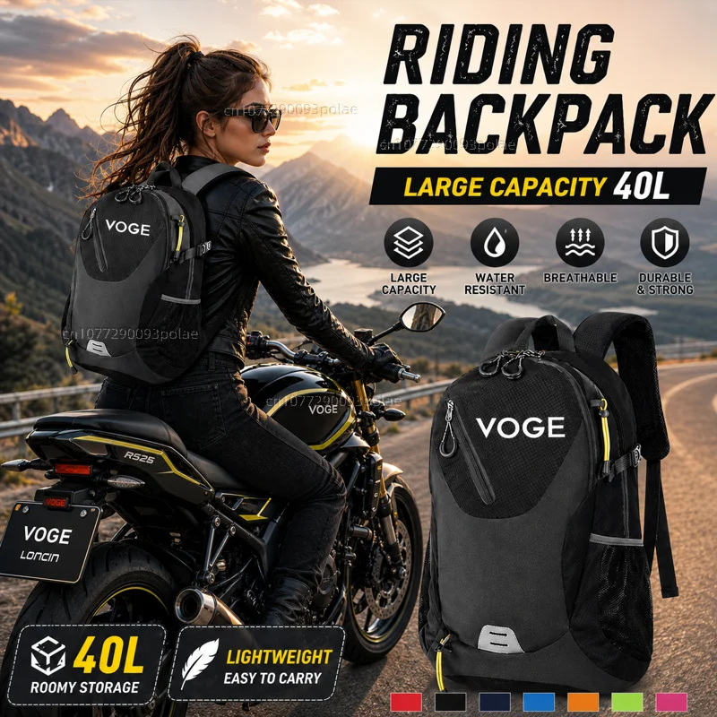 For Loncin Voge DS525X DS900X DSX 525 DSX 900 Voge 500AC 500DS 300DS LaRacing travel Men waterproof Backpack Bag Motorcycle Gift