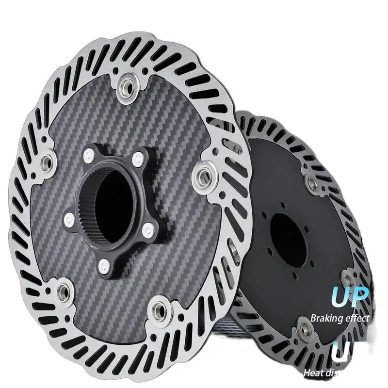 AliExpress NONE Carbon Fiber Brake Disc Mtb Floating Rotor 160mm 140mm Centerlock Disco Bicycle Caliper Mountain Bike Disc Brakes Cycling