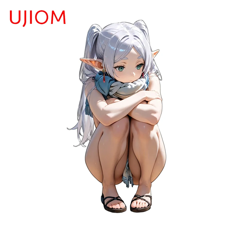 

UJIOM Frieren Lovely Cartoon Girl Wall Sticker Exquisite Fashionable Sunscreen Decals Nice Windows Murals Amusing Wallpapers