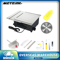 Portable Table Saw 1600W Compact Tablesaw 5000RPM Table Saw w/40T Blade and Safety Switch Dust Collector 90° Vertical Cutting