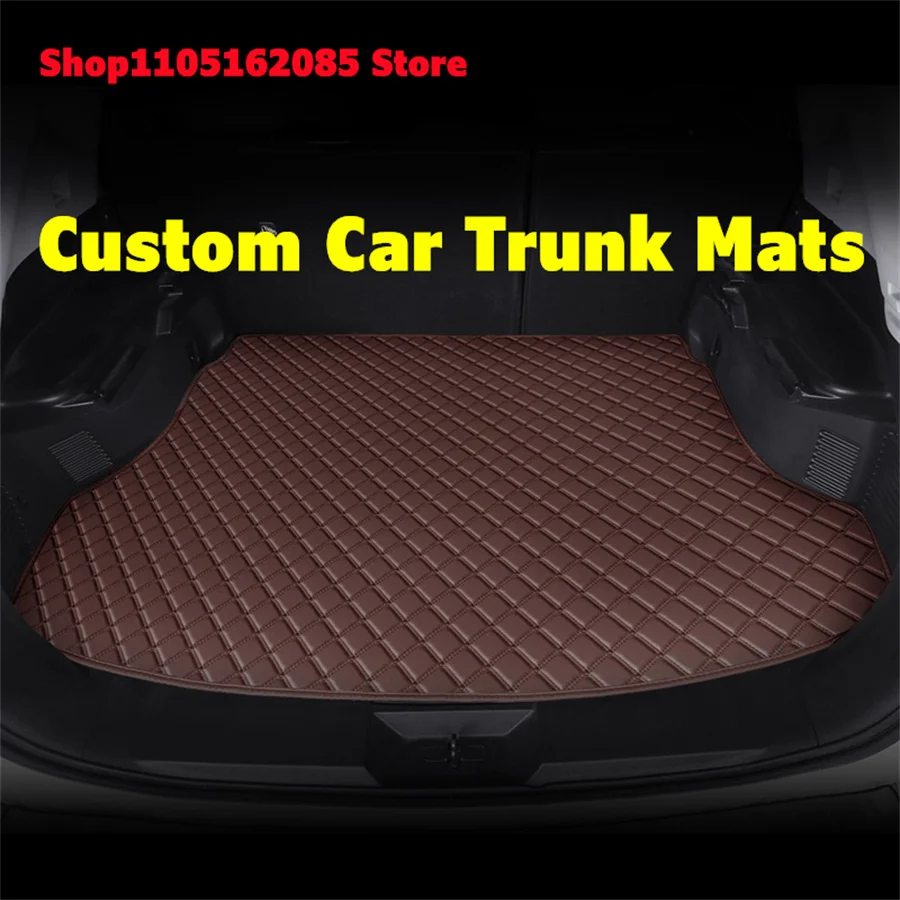 Custom Car Trunk Mats For Honda Breeze 7 Seats 2020 2021 2022 2023 2024 2025 2026 2027 2028 Leather Cargo Liner Car Mat