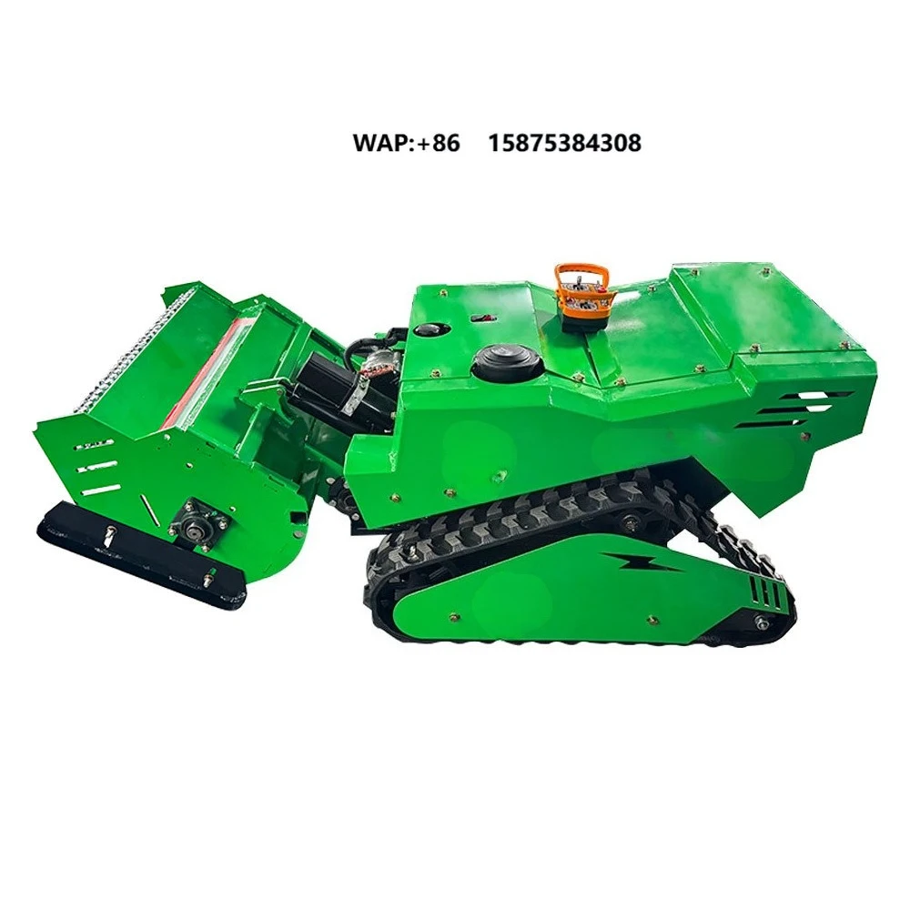 Green Track-Type Remote Control Lawn Mower CE Approved for Garden