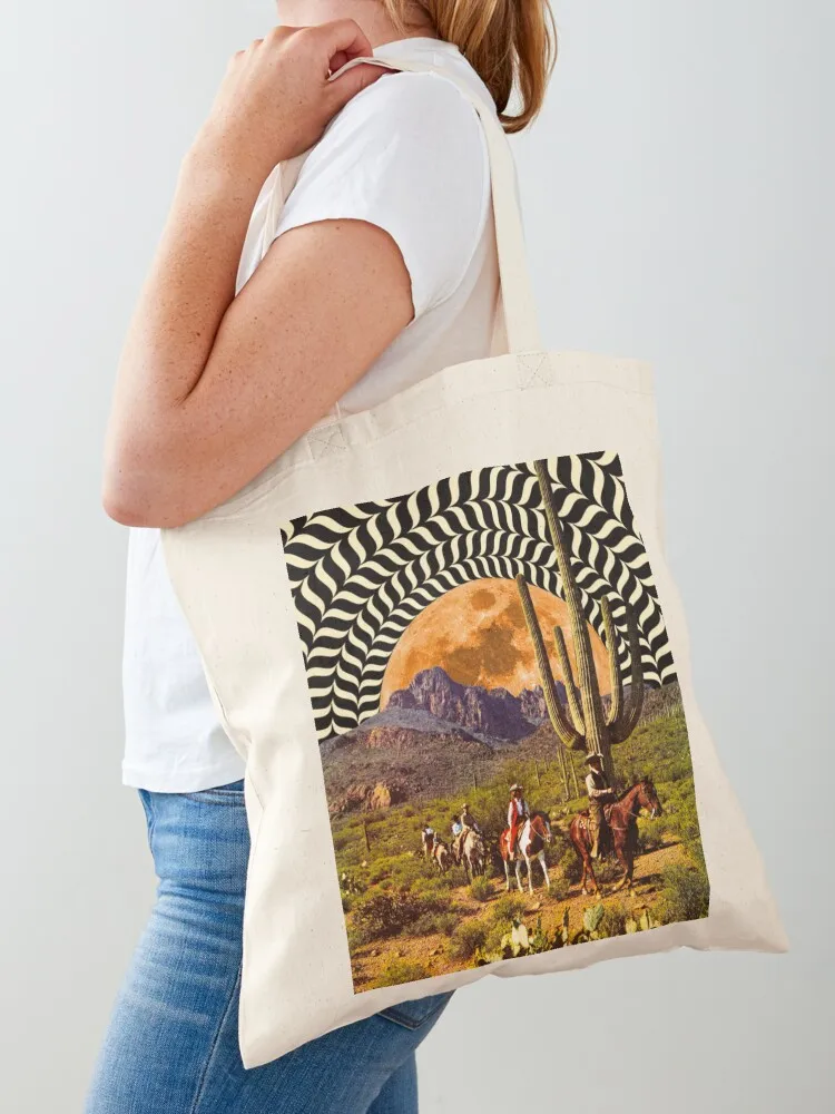

Illusionary Cowboys Tote Bag Canvas bag bag for beach handbag Canvas shoulder