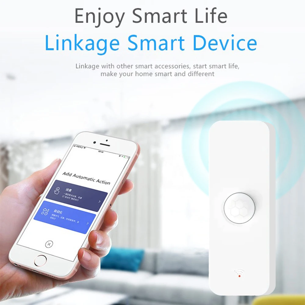 Tuya Zigbee/WIFI PIR Motion Sensor Smart Home Human Body Infrared Detector Security Smart Life Works With Alexa Google Home