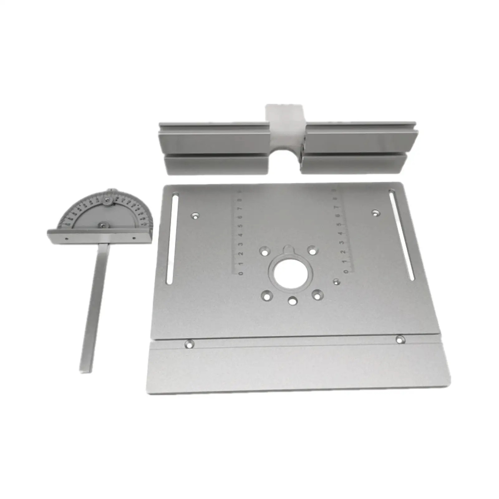 

Aluminium Router Table Insert Plate Woodworking Benches Trimmer Tool Gold 3 pcs