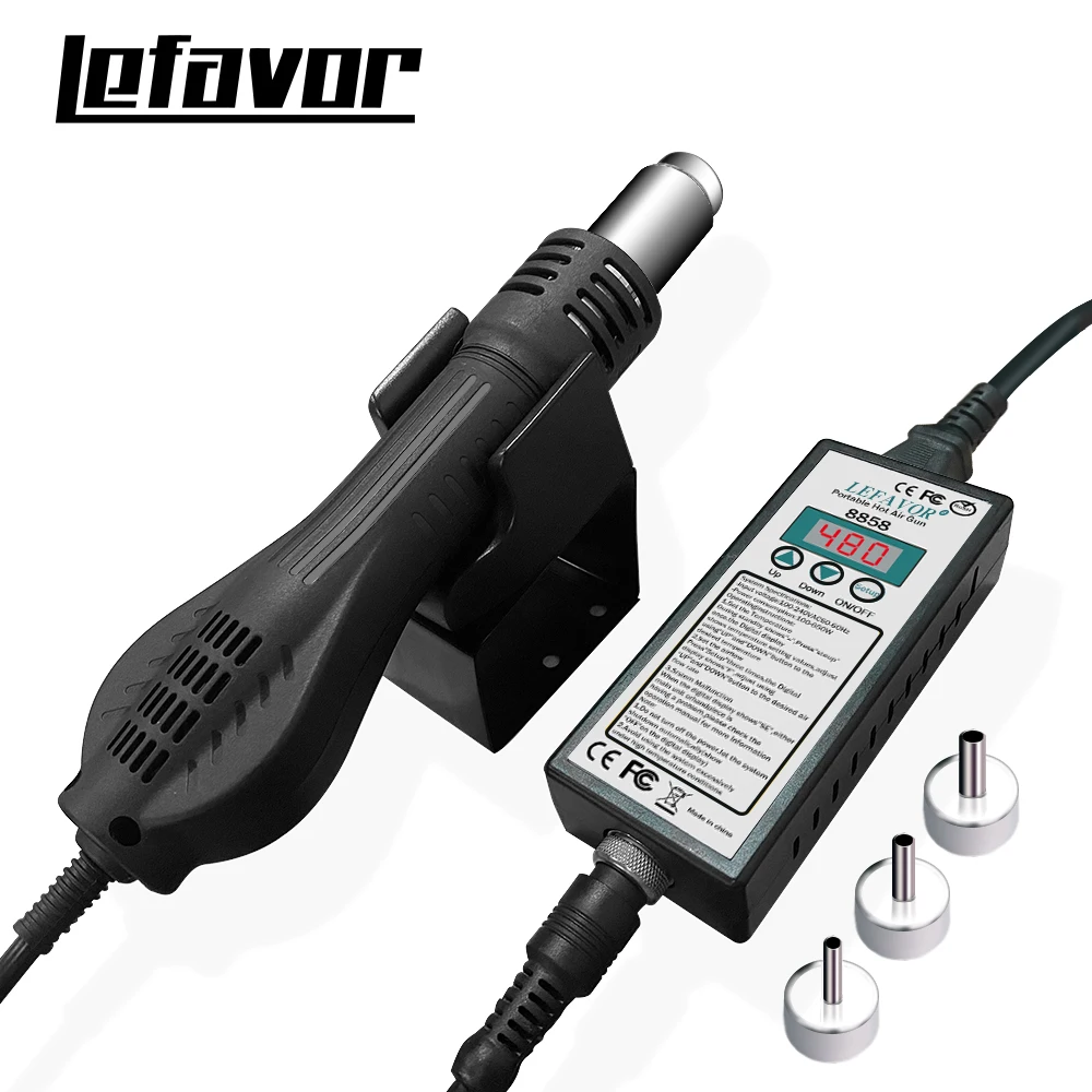 Hot air gun 8858 Micro Rework soldering station LED Digital Hair dryer for soldering 650W Heat Gun welding repair tools Heat Gun