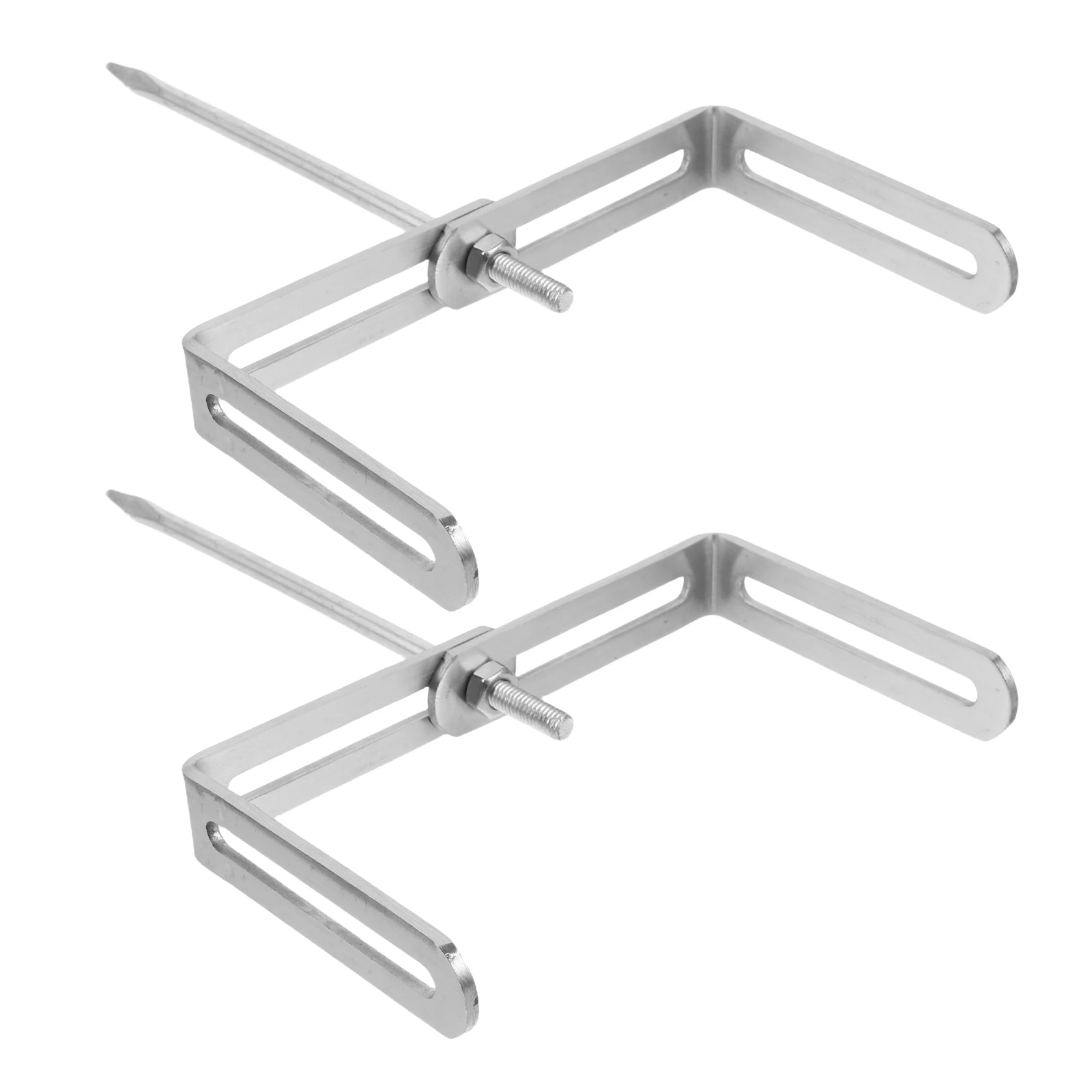 

2 Pcs Downwater Pipe Bracket Downspout Support for Lawn Extension Anchor Mounting Downspouts Ground Stake