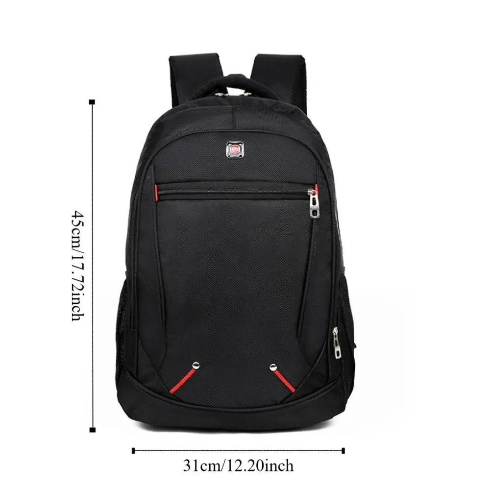 Zaini grandi da uomo impermeabili Borsa da scuola per studenti di grande capacità resistente all'usura Borsa per laptop multitasche in tessuto Oxford