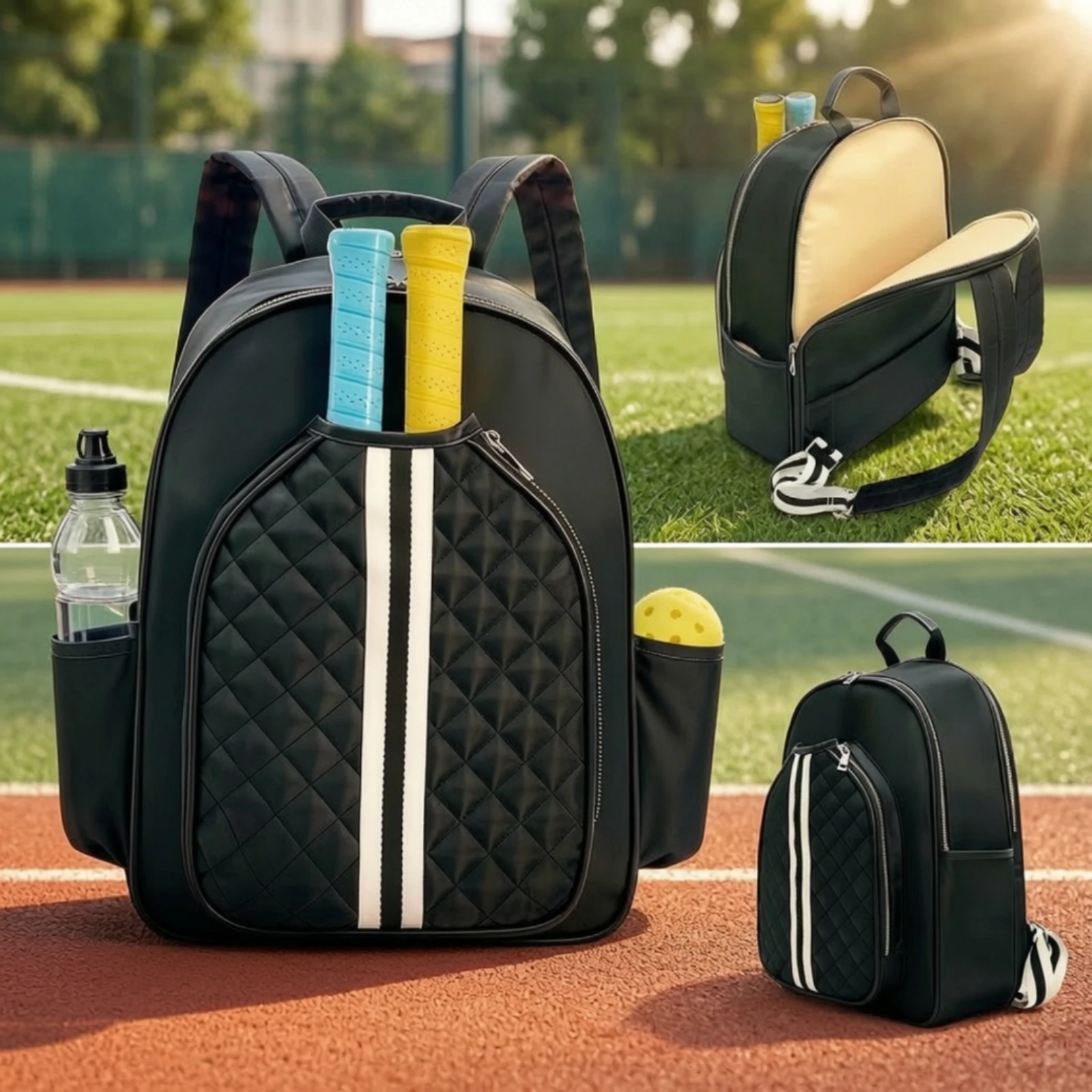Tennis Backpack Lightweight Racket Backpack Tennis Racket Bag Padded Long-Lasting for Pickleball Players, Sports Training, Gym
