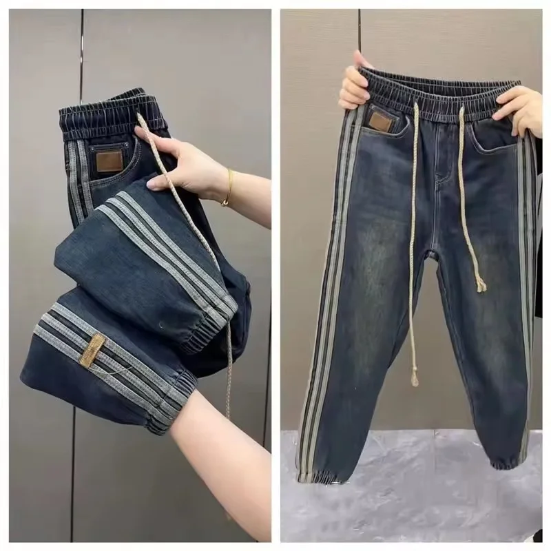 

Весна-Осень 2022, новые женские модные высокоэластичные джинсовые джинсы Харлан, женские стильные утягивающие корейские джинсы, женские брюки