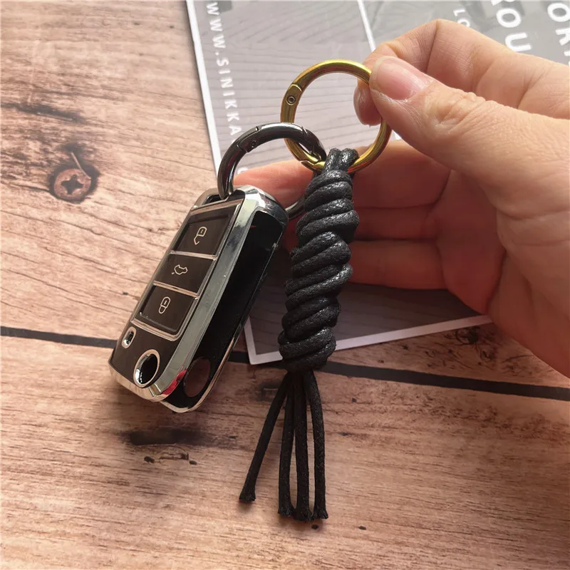 Lanyard Handwoven Keychain for Cell Phone Vintage Keychain Lanyard Simple Bag Body Kit Accessories Anti-lost Key Chain Pendant