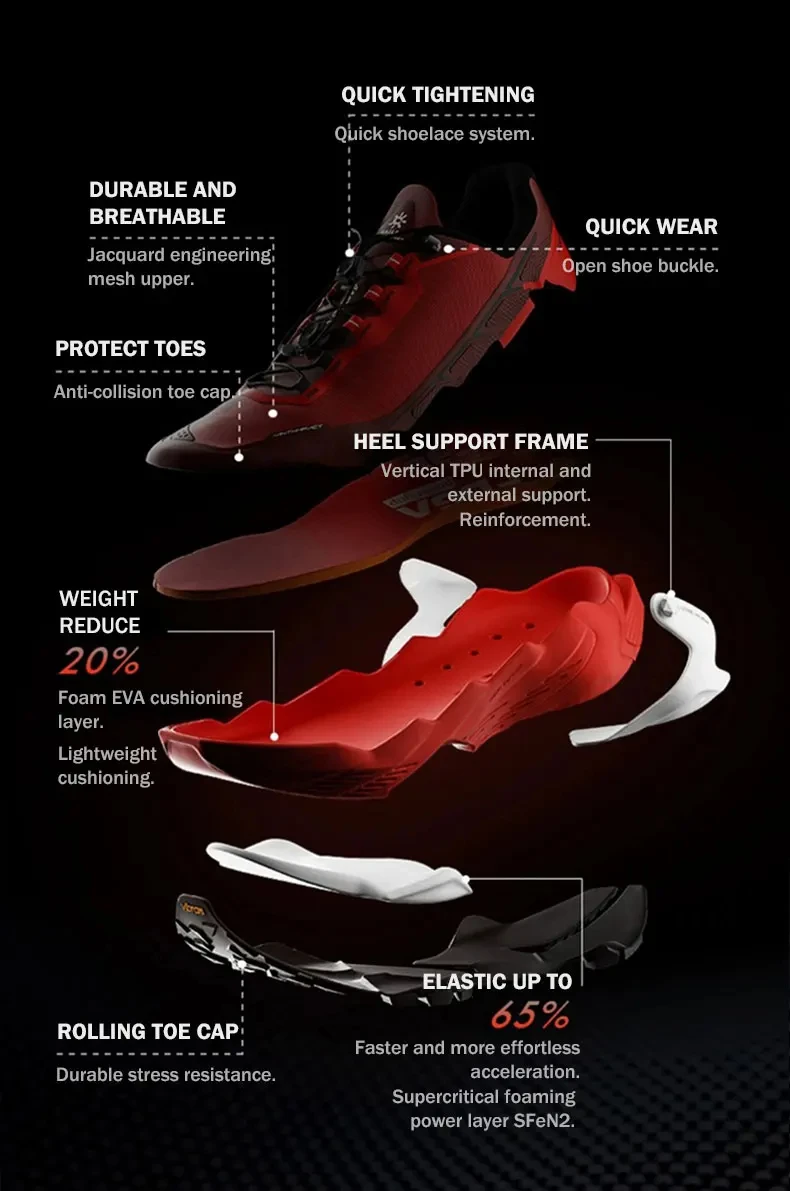 Kailas Trail running Schuhe Herren Outdoor Wanderschuhe leistungs starker Griff schnüren atmungsaktive bequeme Sneaker Sportschuhe ks2313105 – Detail 14