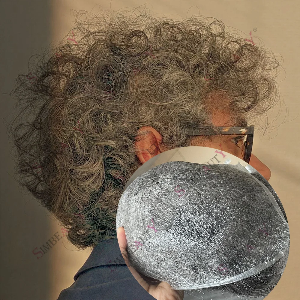 

Мужской парик-накладка 25 мм с натуральной линией роста волос, светлый, 80% плотность, ультратонкая невидимая основа, серый, черный, коричневый 1b50, из натуральных человеческих волос, капиллярный тип P